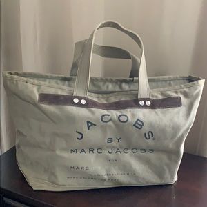 Marc Jacobs utility canvas large tote bag